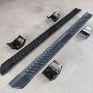 ford f 150 crew cab oem gray running board set