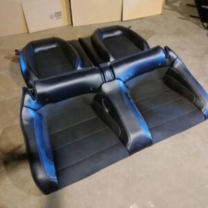 mustang shelby gt350 black leather rear seats 2